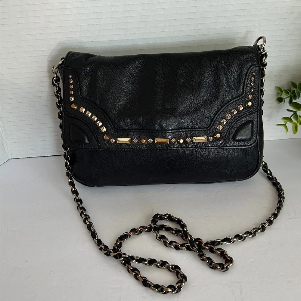 Juicy Couture black leather crossbody bag